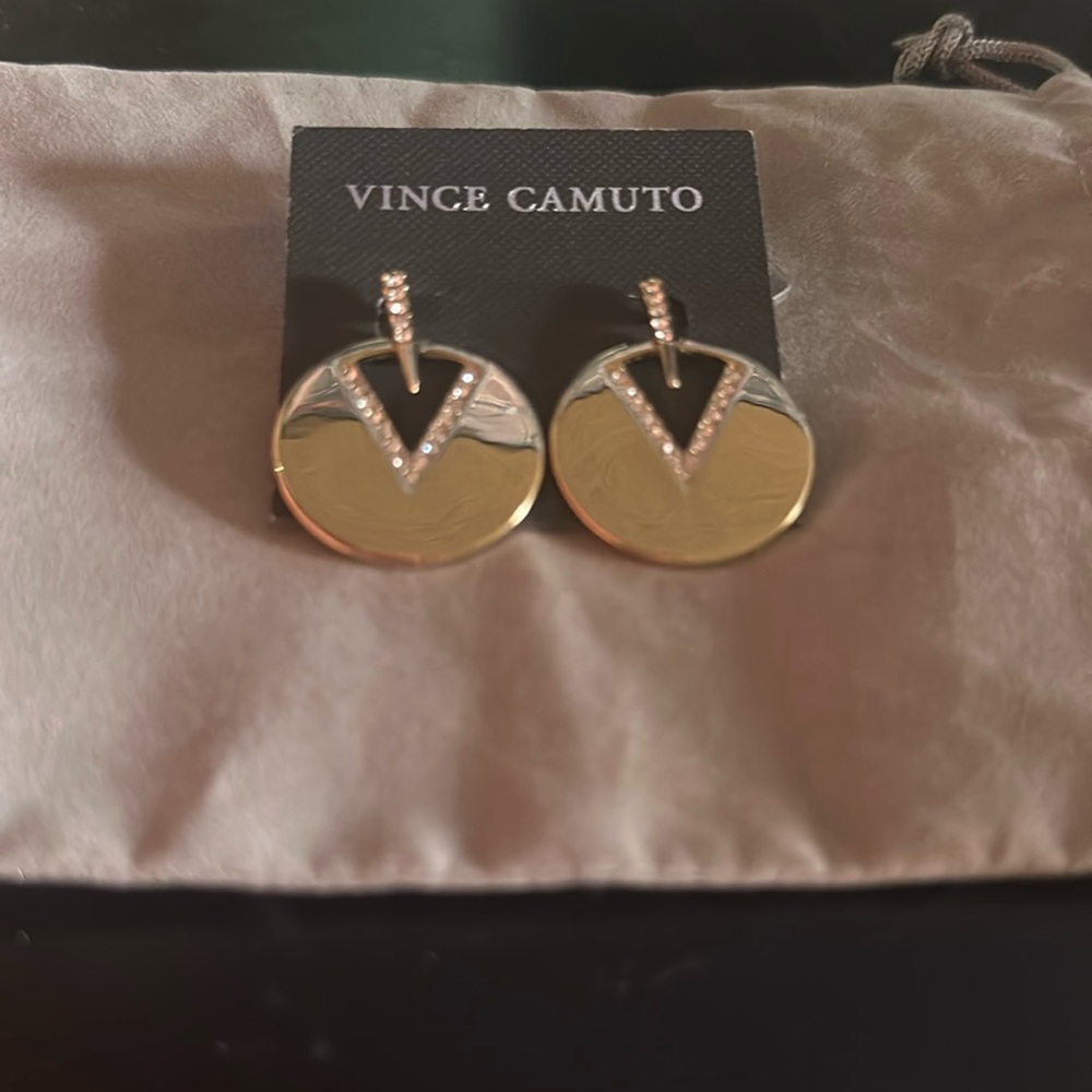 Vince Camuto Gold and Silver Earrings